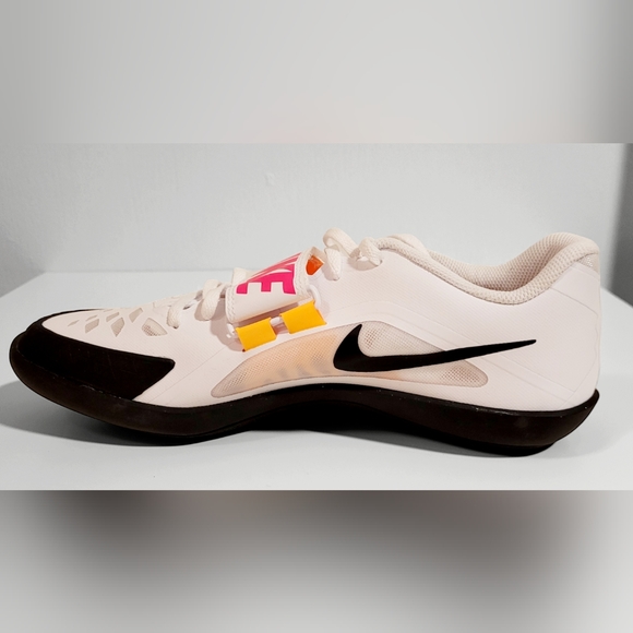 Nike Zoom Rival SD 2 Track Throwing Shoes Men 10.5 White/Black H-Pink 685134-102 - Picture 4 of 11